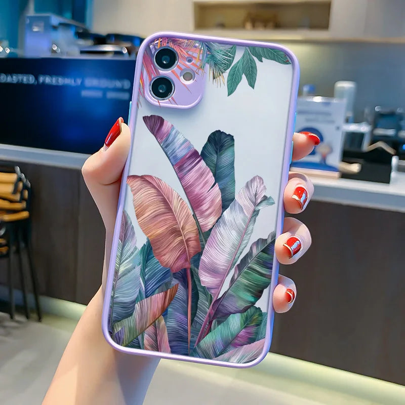 Watercolour Leaves iPhone Case