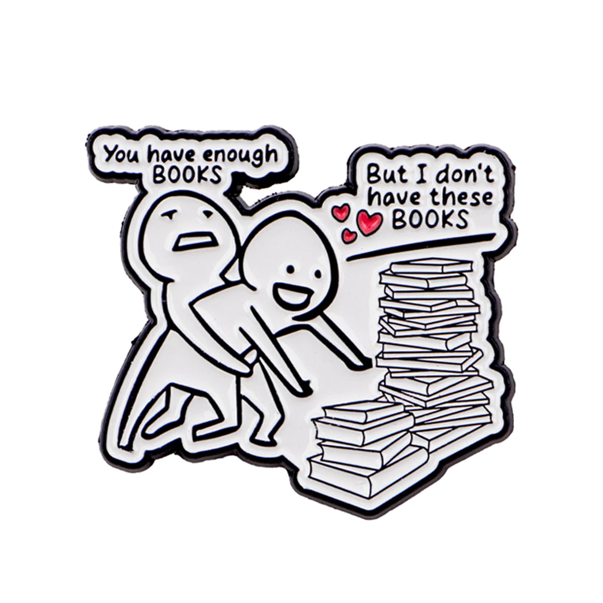 Book Obsession Funny Enamel Pin