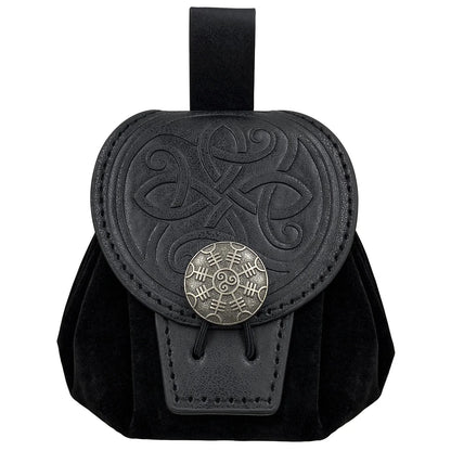 Medieval PU Leather Dice or Coin Bag