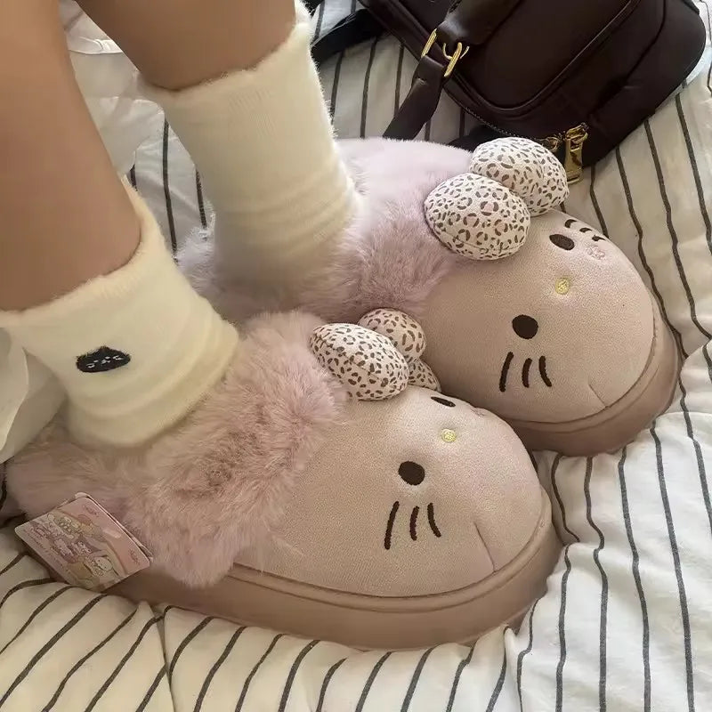 Winter Home Slippers of Hello Kitty