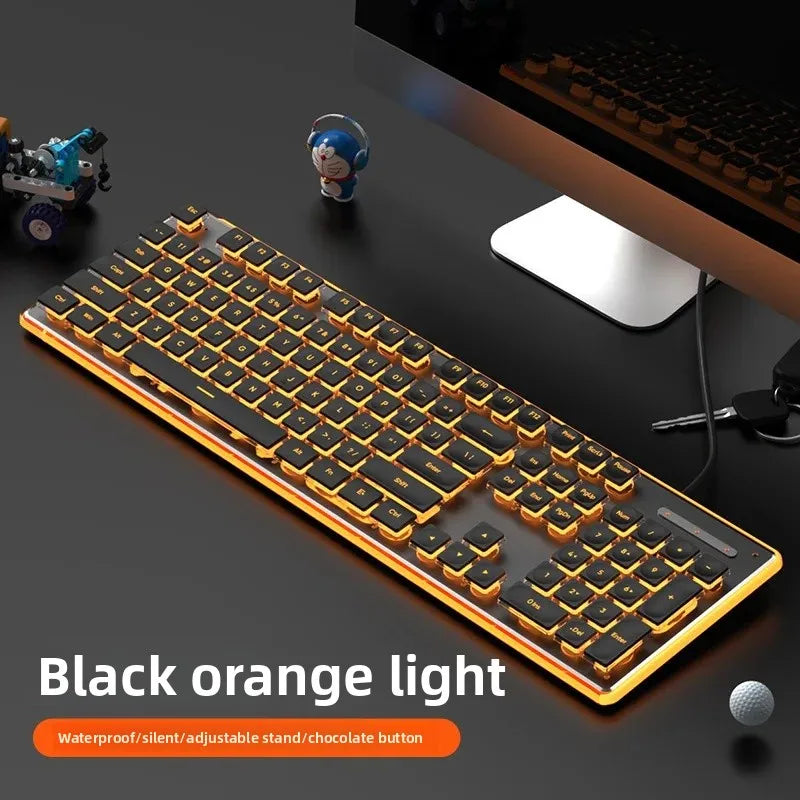 Ultra-Thin Silent Wired Mechanical Keyboard