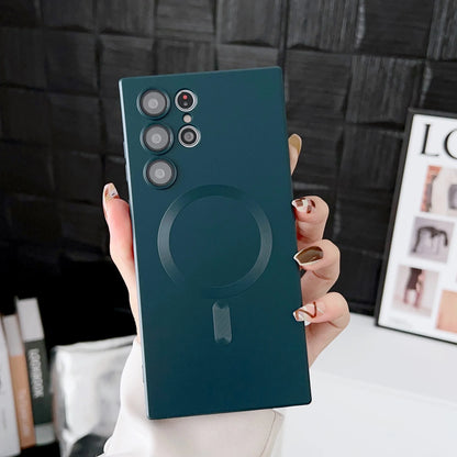 Metallic Magnetic Charging Compatible Phone Case (for Samsung)