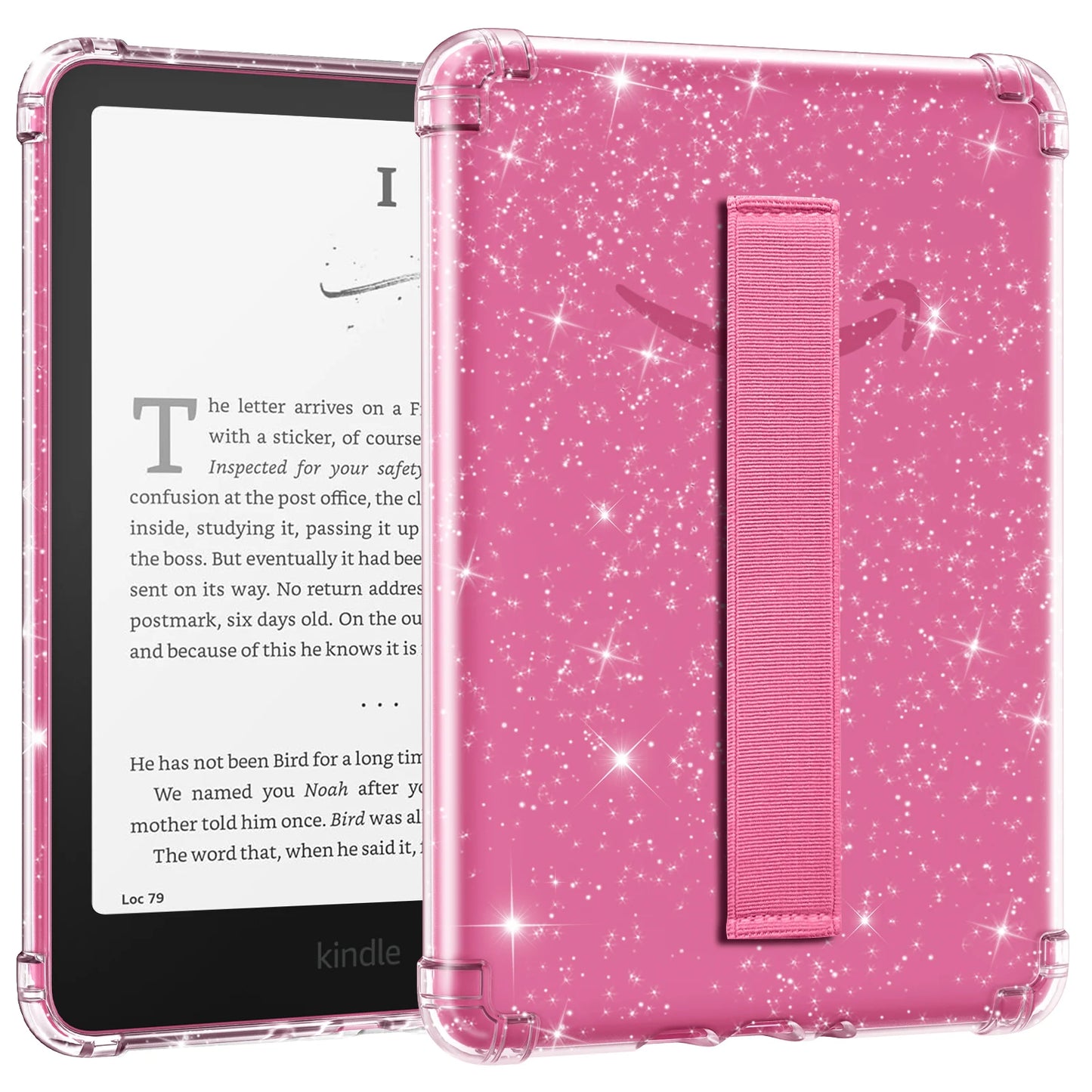 Glitter Case with Hand Strap for 7" Kindle Paperwhite 12th Generation