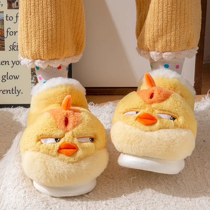 Grumpy Chicken Funny Indoor Slippers