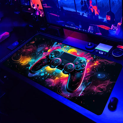 Neon Gamer Non-Slip Desk Mat