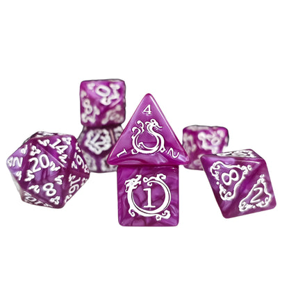 7 Piece DND Dice Set - Medieval Dragons