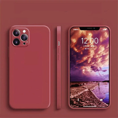 Luxury Liquid Silicone Shockproof iPhone Case - iPhone 14 Models