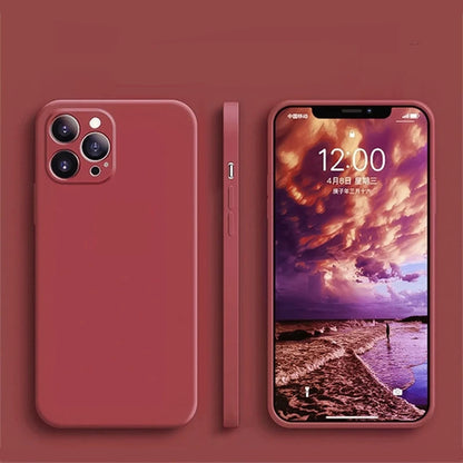 Luxury Liquid Silicone Shockproof iPhone Case - iPhone 15 Models