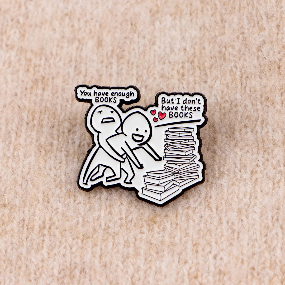 Book Obsession Funny Enamel Pin