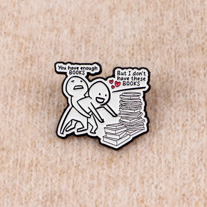 Book Obsession Funny Enamel Pin
