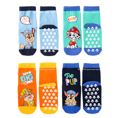 Kids Anti-Slip Floor Socks  of Paw Patrol (4 pairs)