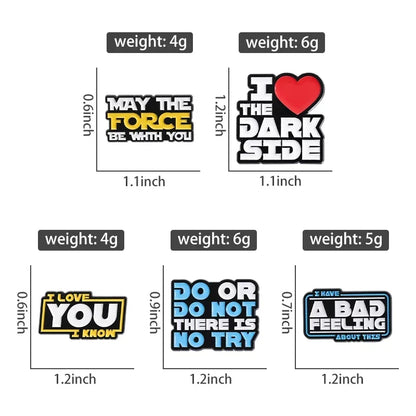Funny Star Wars Themed Badges