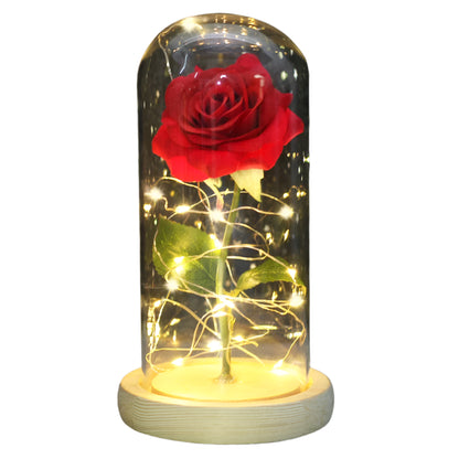 Beauty and the Beast Enchanted Rose Dome Light