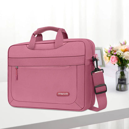 Mosiso Solid Colour Office Laptop Shoulder Bag
