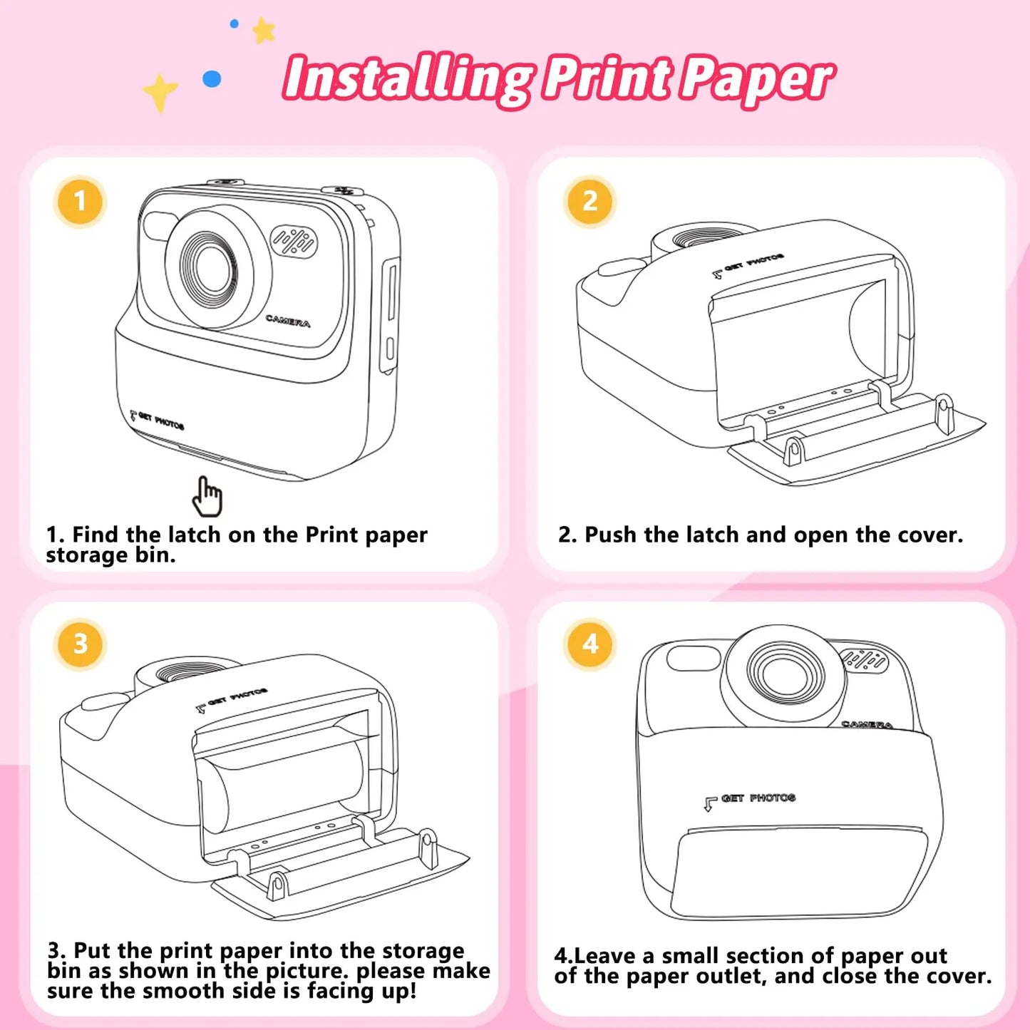 Kids Instant Camera 1080P HD by Amorus