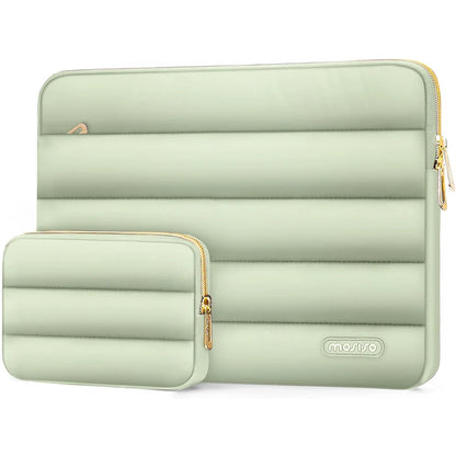 Mosiso Puffy Laptop Bag and Pouch Combo