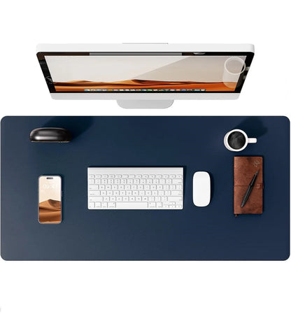 Large Colourful PU Leather Office Desk Mat