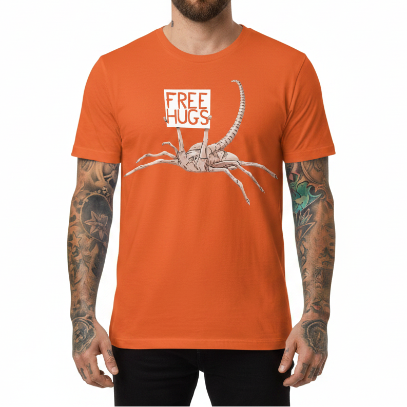 Free Hugs Alien Funny Men's Graphic Tee