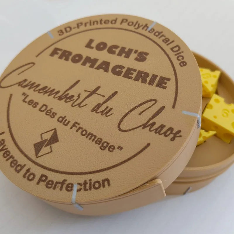 Cheese Themed 7pc Dice Set