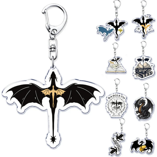 Fourth Wing Basgiath Dragon Keychain