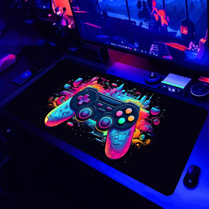 Neon Gamer Non-Slip Desk Mat