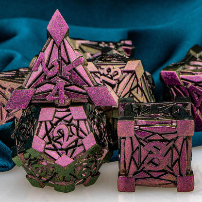 Fancy Metal DnD Dice Set