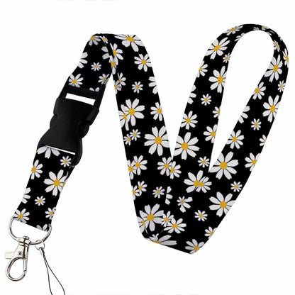 Beautiful Floral Work or School Lanyards