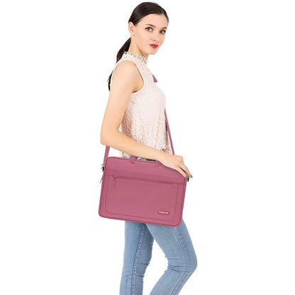 Mosiso Solid Colour Office Laptop Shoulder Bag