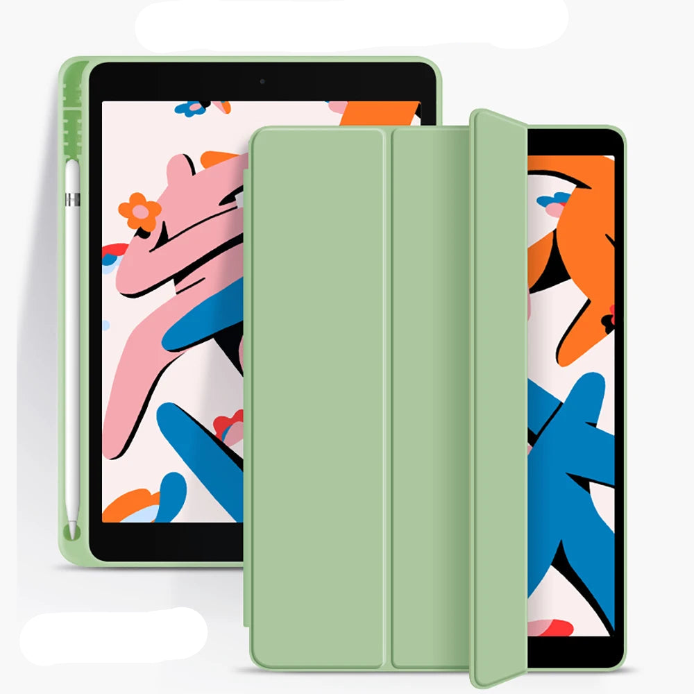 Flip Case for Tablet with Tablet Pencil Holder (for iPad)