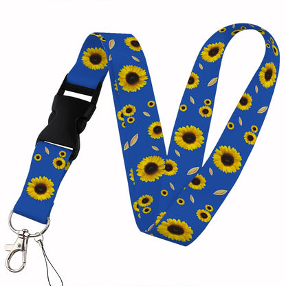 Beautiful Floral Work or School Lanyards