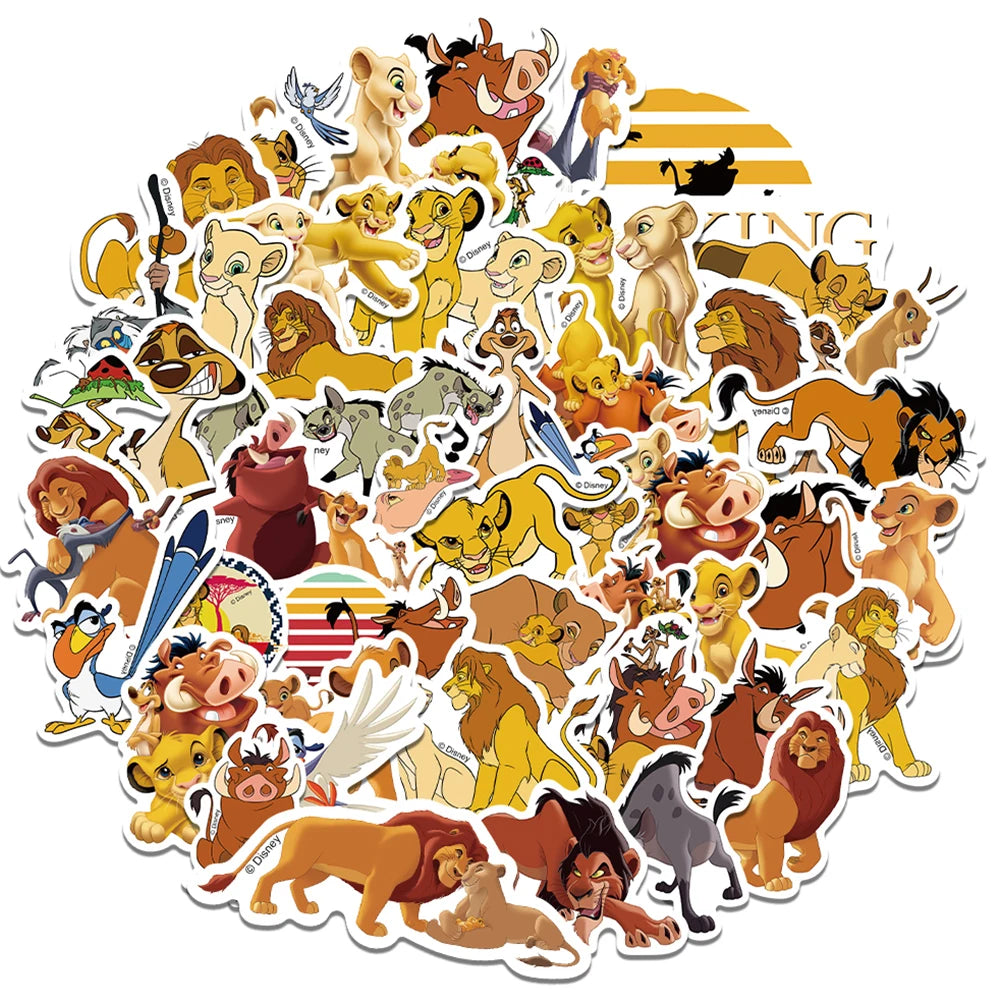 10/30/50PCS Disney The Lion King Cartoon Decal Stickers