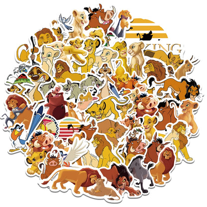 10/30/50PCS Cartoon Decal Stickers of The Lion King