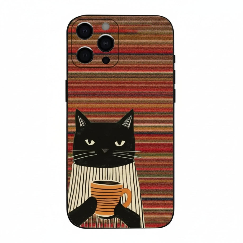 Colourful Cartoon Cat Phone Case (for iPhone)