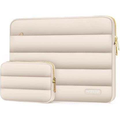 Mosiso Puffy Laptop Bag and Pouch Combo