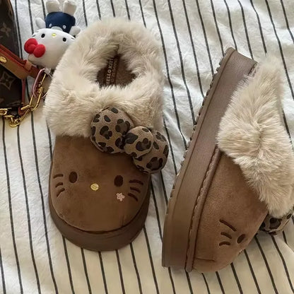 Winter Home Slippers of Hello Kitty