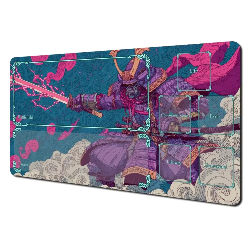 Colourful Samurai Art MTG  Desk Mat