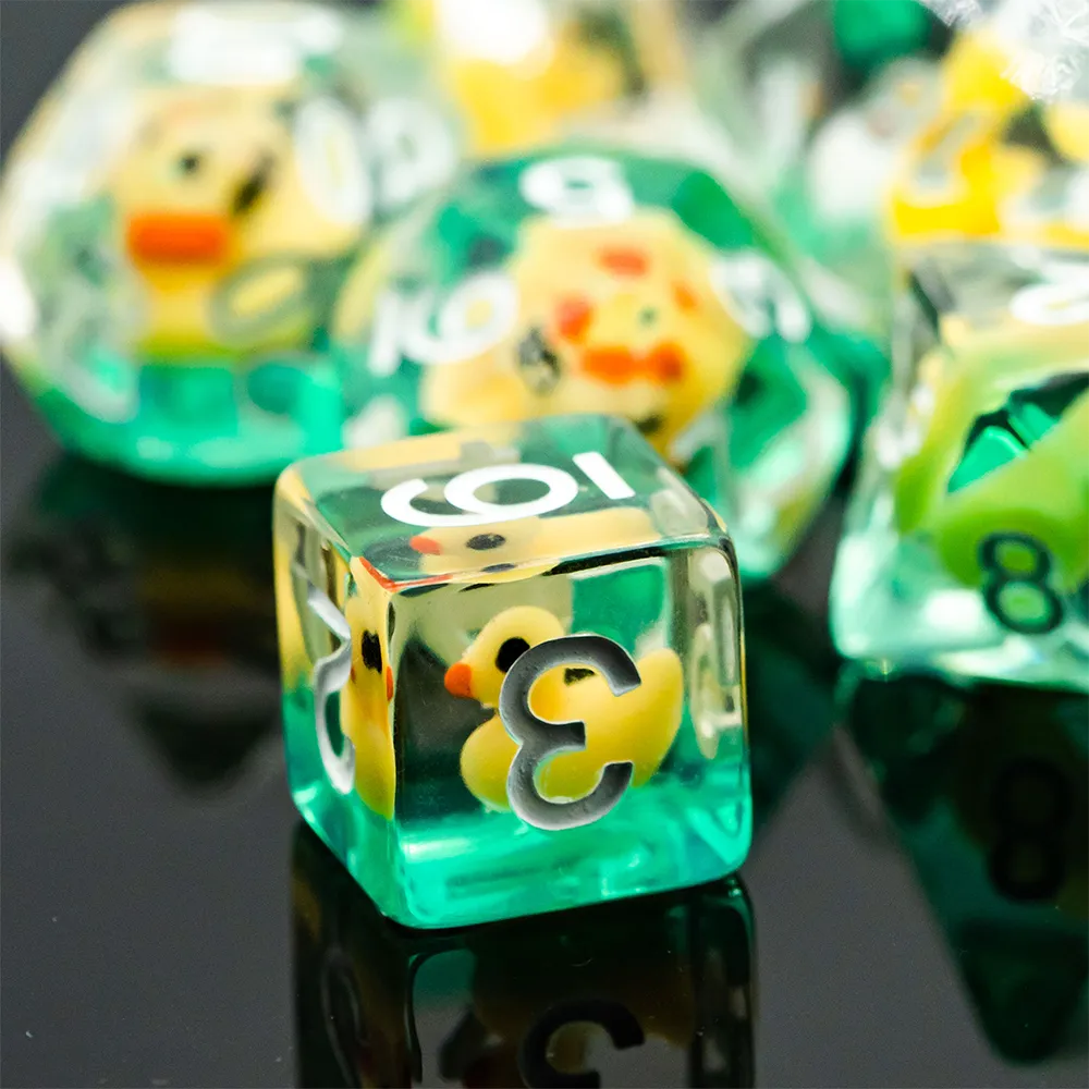 Animals 7 Piece Resin Dice Set