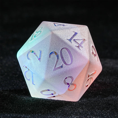 Frosted Rainbow DND Dice Set