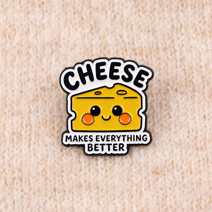 Cheese Fan Funny Enamel Pin