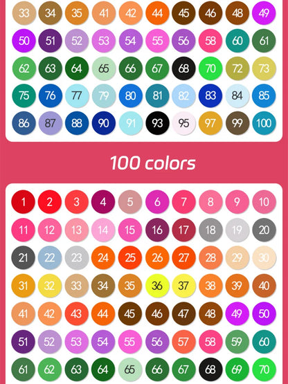 Arty Double-Head Washable Colour Marker Sets