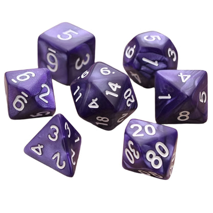 7 Piece Resin Dice Sets - Colourful