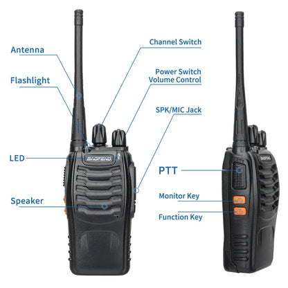 Baofeng BF-888S V2 Long Range Walkie Talkies