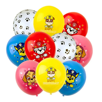 Birthday Party Balloon Set (10pc) of Paw Patrol