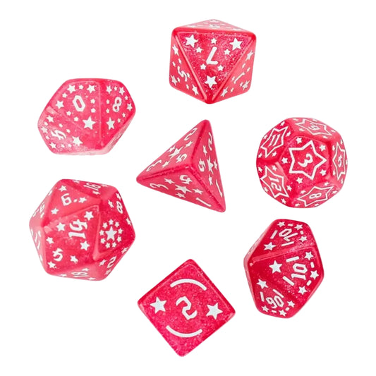 Starry 7 Piece Acrylic Dice Set