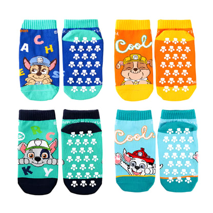 Kids Anti-Slip Floor Socks  of Paw Patrol (4 pairs)