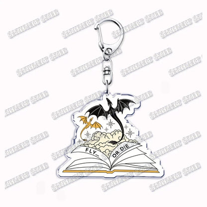 Fourth Wing Basgiath Dragon Keychain