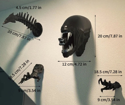 Wall Art Sculpture Inspired by Xenomorph Alien