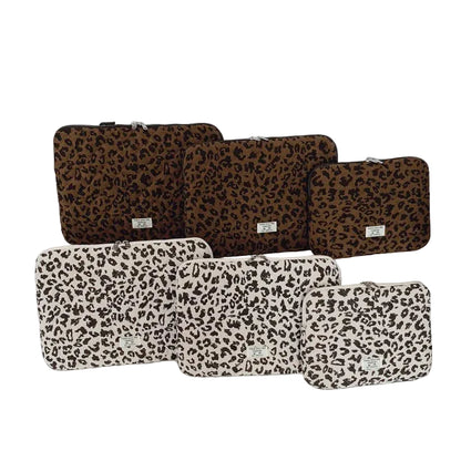Brown Leopard Print Laptop Bag