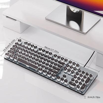 EWEADN TK100 Punk Typewriter Mechanical Gaming Keyboard