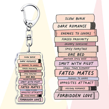 Book Lover Acrylic Keychains